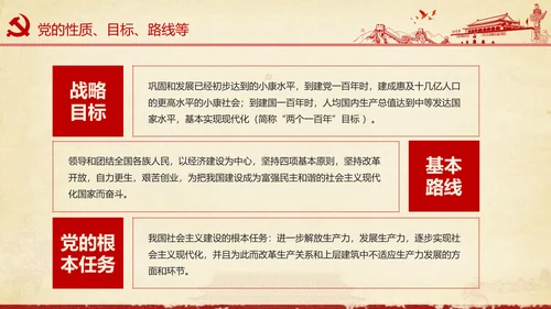 大气党政党员干部党建知识应知应会学习教育ppt模板