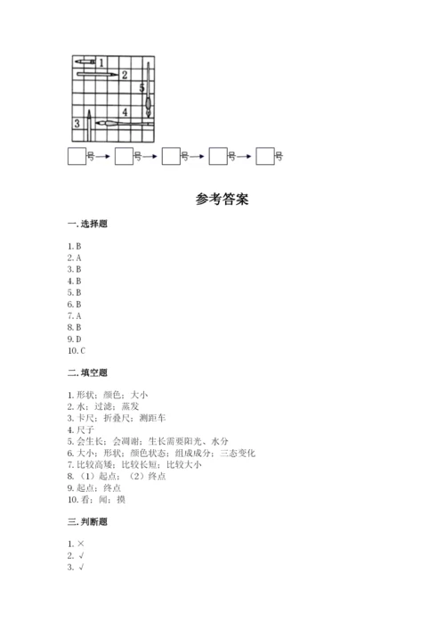 教科版一年级上册科学期末测试卷及答案【夺冠】.docx