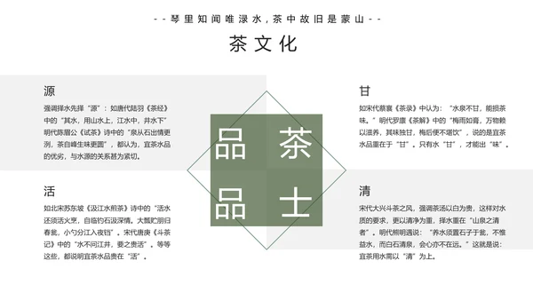 中国传统茶文化茶艺宣传PPT模板