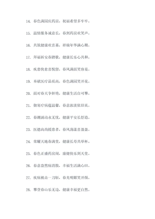 2019药房春联