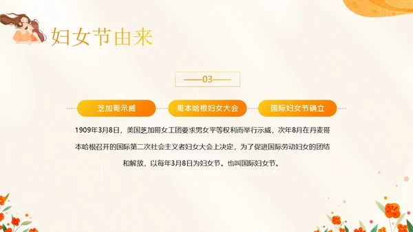 3月8日妇女节主题班会PPT课件