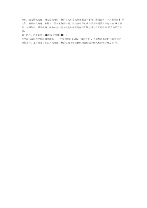 开展思想作风整顿实施工作方案