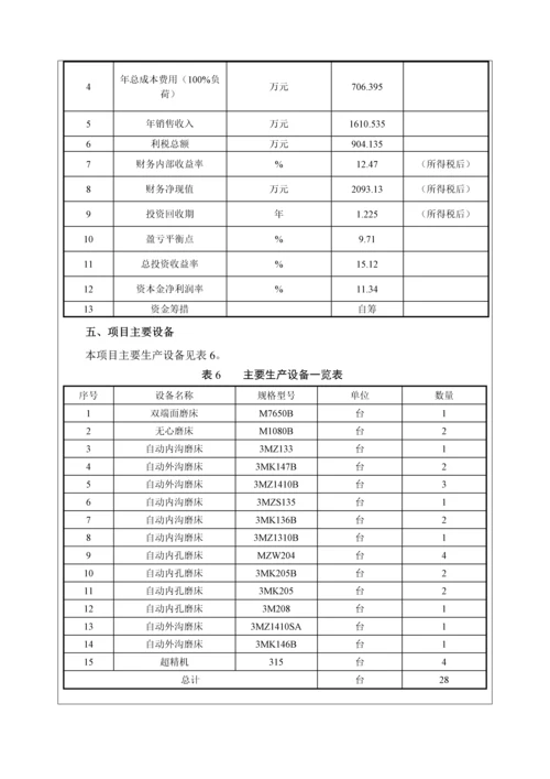 年产100万套深沟球轴承套圈项目.docx