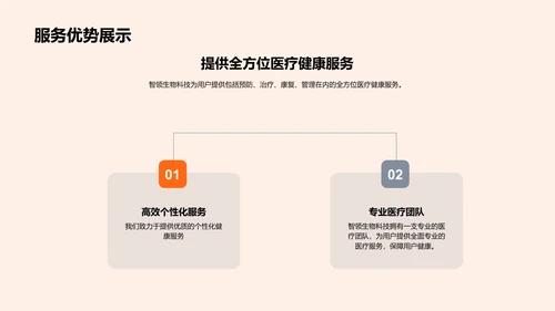 智领生物科技筹资报告PPT模板