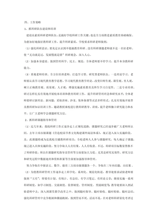 教科研工作专项方案.docx