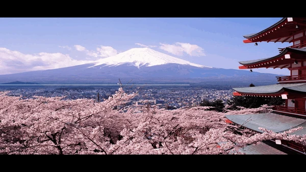 东京旅游酷炫图文相册快闪动画通用PPT模板