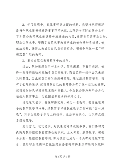 继续教育培训心得20XX年 (2).docx
