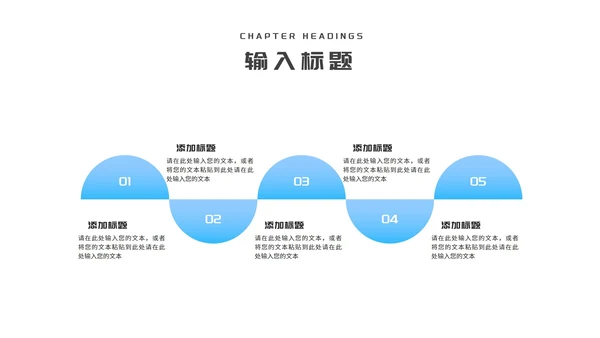 小清新简约风蓝色城市述职报告PPT模板