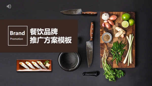 简约商务风餐饮品牌推广方案通用PPT模板