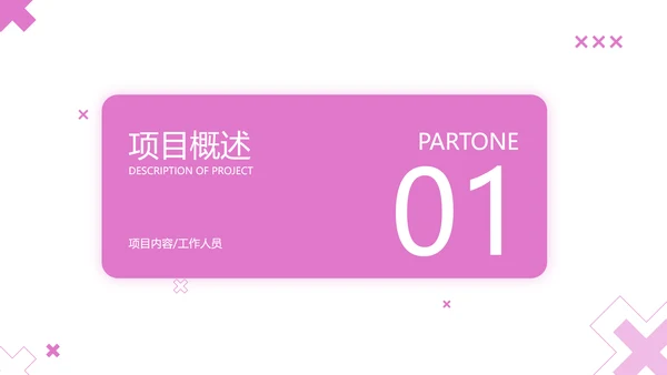 简约风粉色工作汇报PPT套装