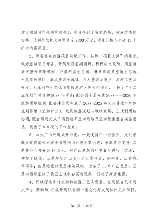 旅游局工作总结暨工作计划.docx