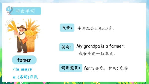 Unit 6 Meet my family 复习课件（单词+句型+语法+语音+阅读指导）（共100张