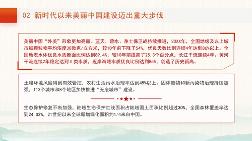 打造青山常在绿水长流空气常新的美丽中国推进新时代生态文明建设党课PPT