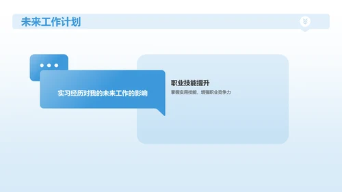 蓝色3D风实习汇报PPT模板