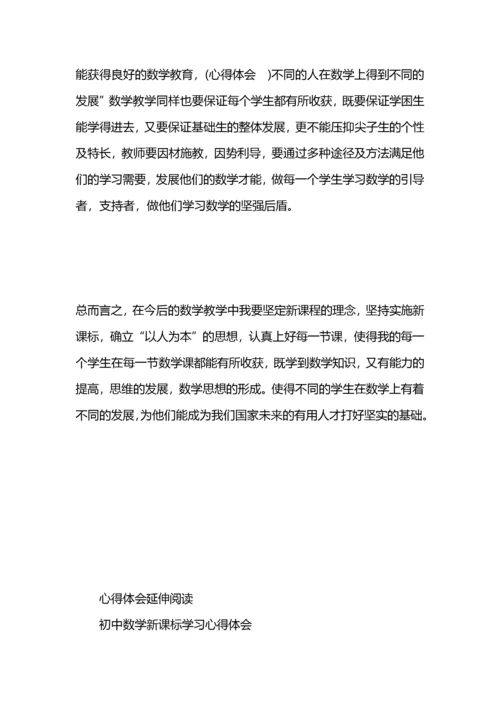 初中数学新课标心得体会.docx