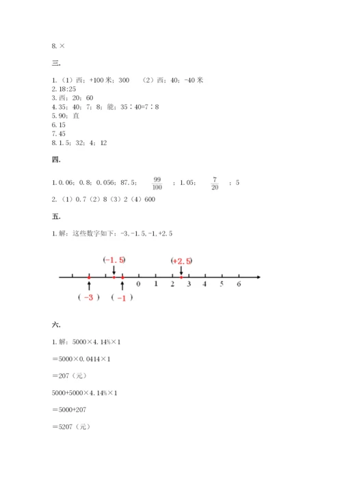 黑龙江【小升初】2023年小升初数学试卷【名师系列】.docx