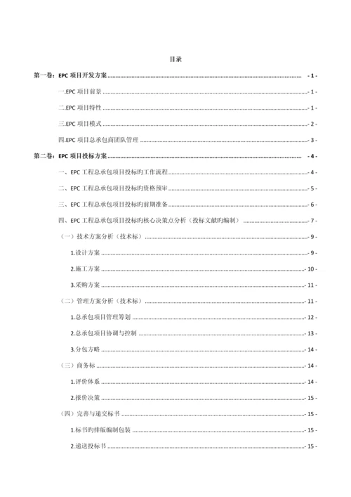 EPC专项项目完整实施管理专题方案.docx