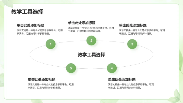 绿色小清新教育培训PPT