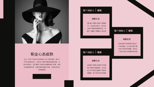 欧美风简约工作汇报PPT模板