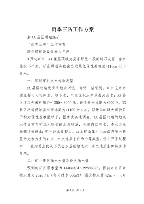 雨季三防工作方案.docx
