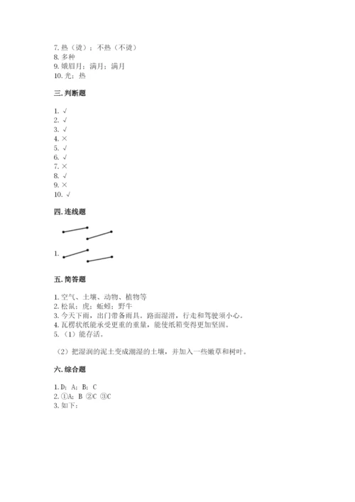 教科版二年级上册科学期末测试卷精品【模拟题】.docx