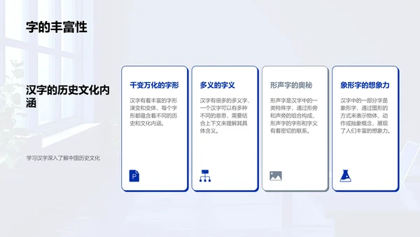 汉字解析课堂PPT模板