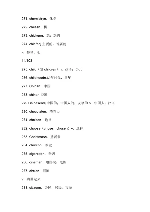 上海中考英语考纲词汇全