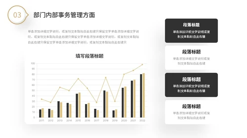 极简黑白微粒体形状采购年中总结工作汇报PPT