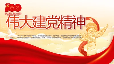 弘扬伟大建党精神七一讲话精神PPT