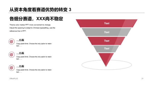 红色简约风保险行业投融资报告PPT下载