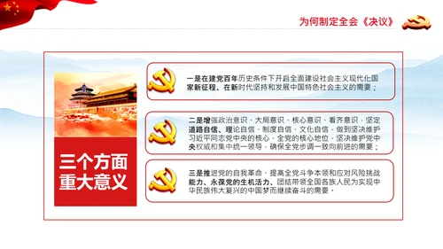 党的百年奋斗史成就经验历史决议制定背景PPT