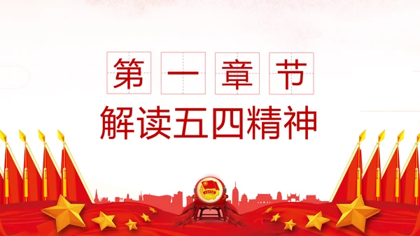 弘扬五四精神做新时代合格共青团员PPT模板