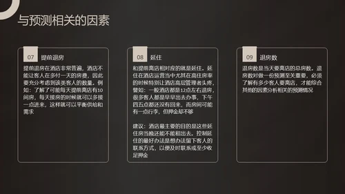 黑金商务酒店收益管理PPT模板酒店管理