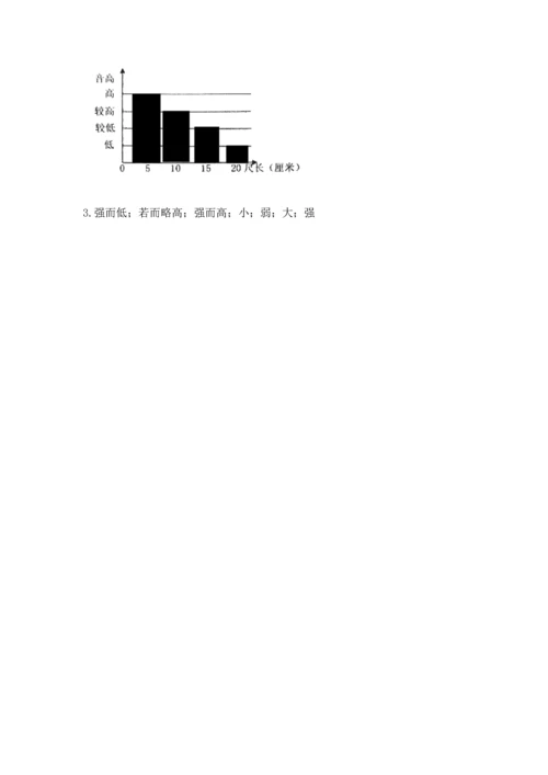 教科版科学四年级上册第一单元声音测试卷（夺冠）.docx