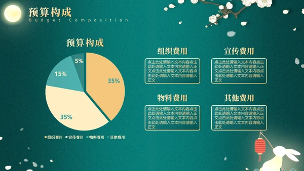 翡翠绿月满中秋节营销活动方案通用PPT模版