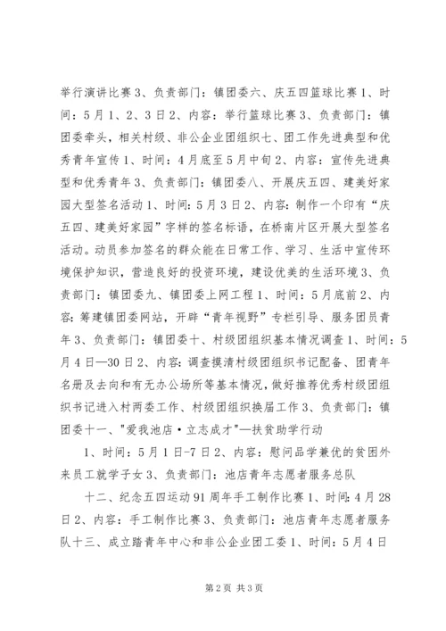 镇团委庆五四活动方案 (2).docx