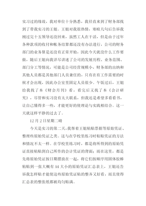 财务会计实习日记.docx