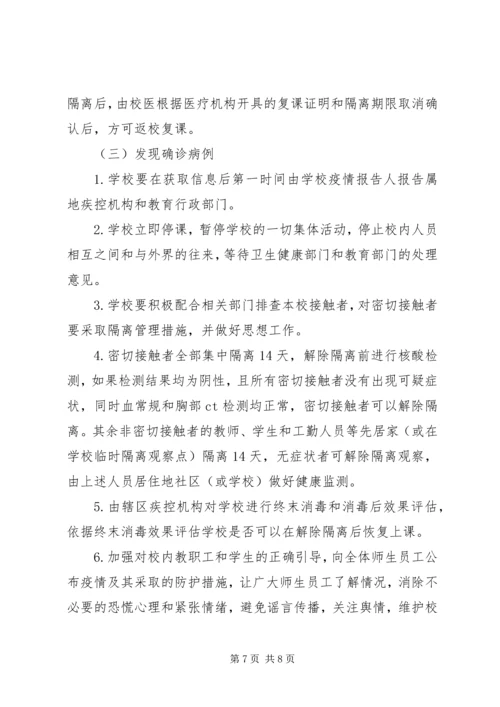 肺炎疫情应急处置预案.docx