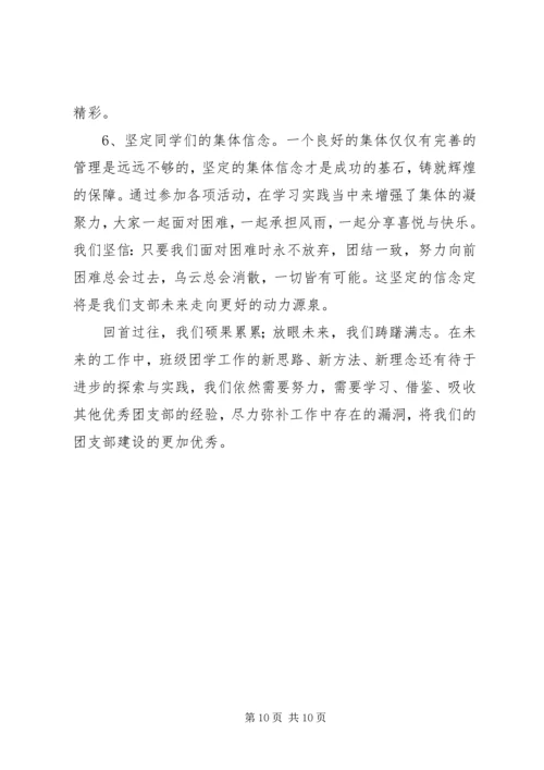 五四红旗团支部申请评选材料.docx