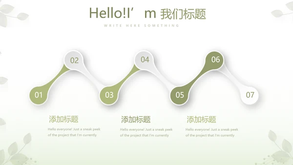 绿色清新春季护肤动态PPT