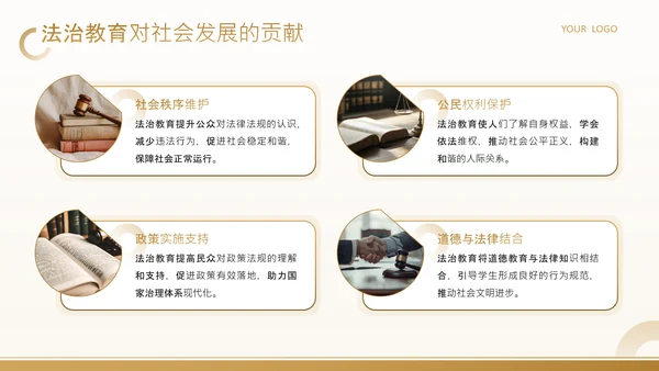 黄色商务风武汉大学法治教育主题班会PPT