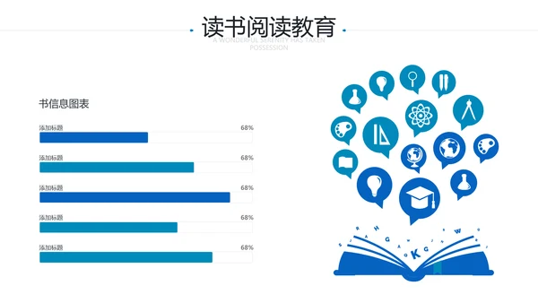 笔刷书香中国读书节阅读推荐分享教育PPT