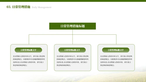 绿色简约农业发展乡村振兴PPT模板