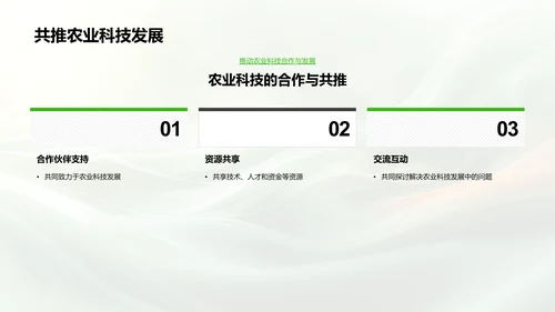 科技推进农业进步PPT模板