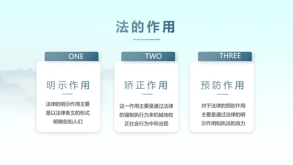 蓝色中国风法律法规讲堂动态PPT模板