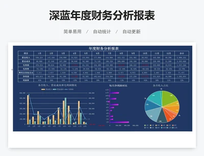 深蓝年度财务分析报表