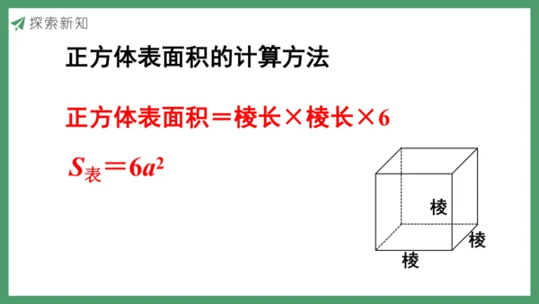 新人教版数学五年级下册3.4  长方体和正方体的表面积课件