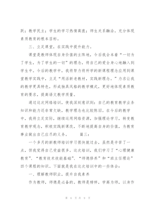 教师个人培训总结三篇.docx