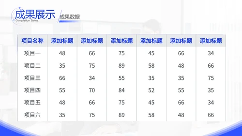 蓝色商务风企业年终总结