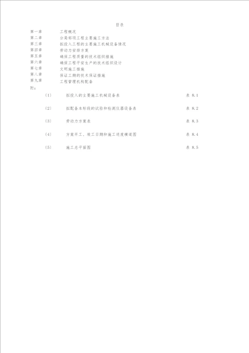 市政道路与管网施工方案施工组织设计